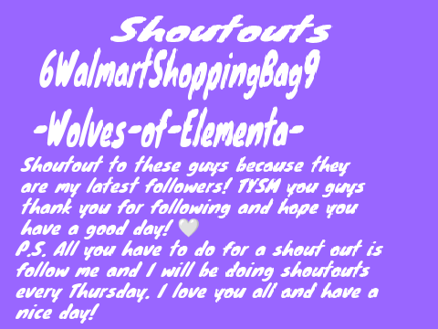 Shoutouts 09/21/2023