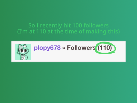 100 FOLLOWER PFP CONTEST!!1!