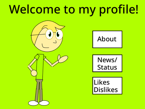 New welcome screen.