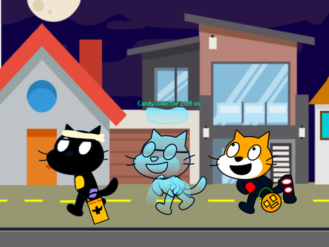 My characters go trick-or-treating