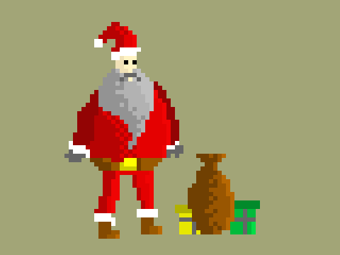 Christmas pixel art (by me)