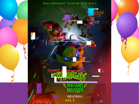 TMNT Mutant Mayhem glitched remix