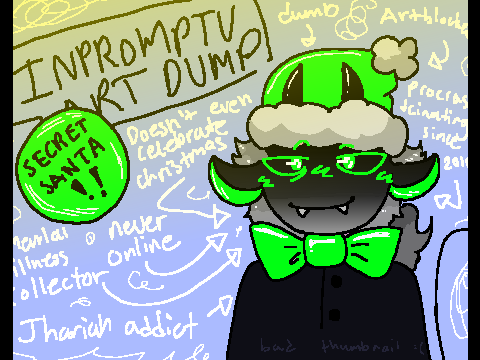 impromptu art dump (secret santa!)
