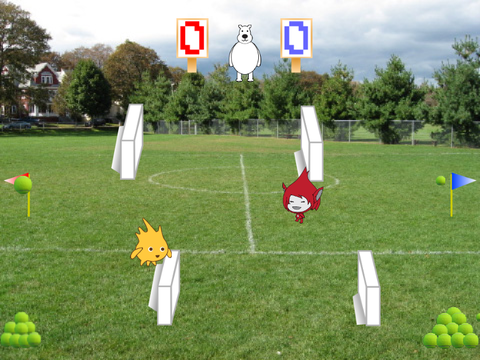 テニスボール合戦