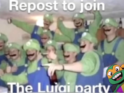 REPOST TO JOIN THE LUIGI PARTY!