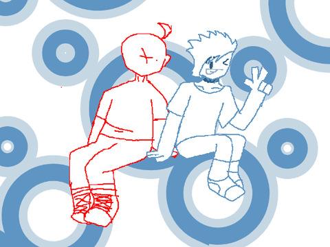 me hanging out with a friend