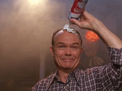 Man Pours Whip Cream on His Head With Unfitting Music