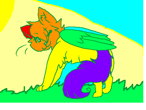 My entry for Winged cat contest!