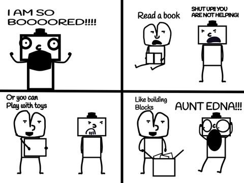 Comic Strip #1: Block Head
