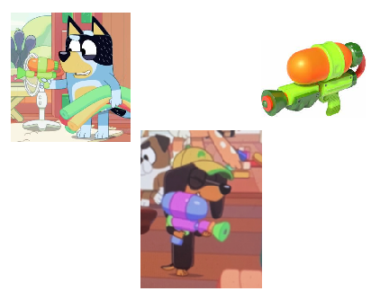 Whaaaaaaaaaat there's a splatter shot in Bluey!!!!!!????????