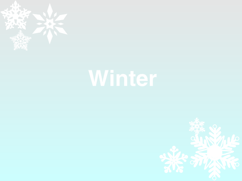 Winter ~ A short story ~ Part One