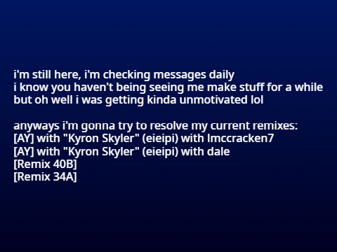 ok just a note