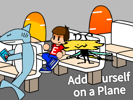 Add Yourself on a Plane but bee person is there