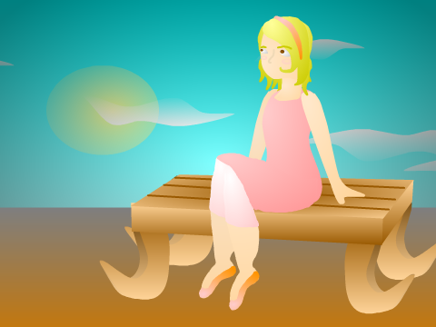 Girl on the Bench