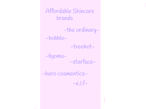 tips-Affordable skincare brands