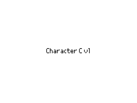 tv announcement (character C)