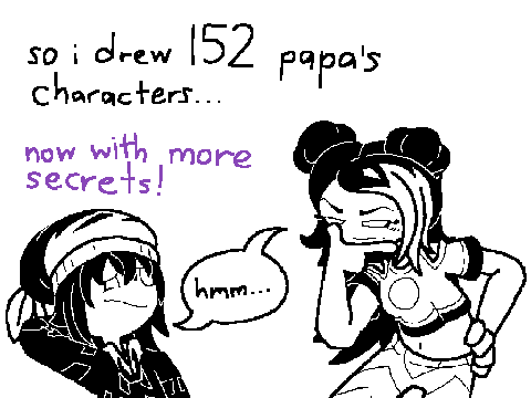 Drawing Papa Louie Customers