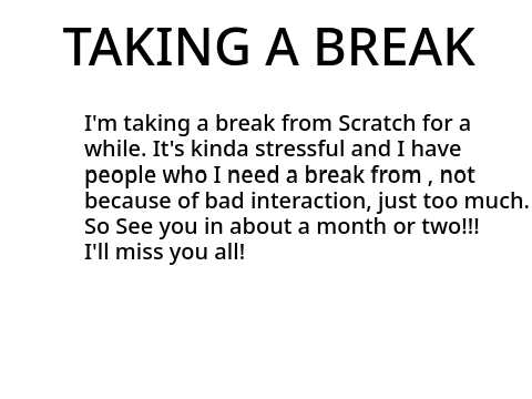 Taking a break...
