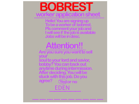BOBREST WORKER APPLICATION!!!! remix