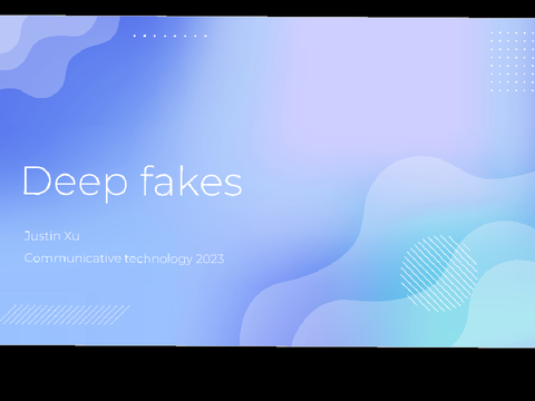 Deep fake presentation