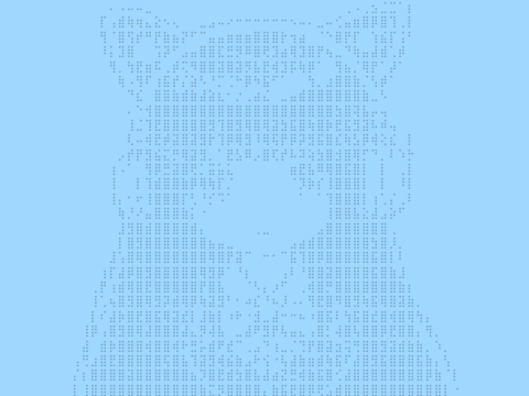 Cute Girl Dot Art