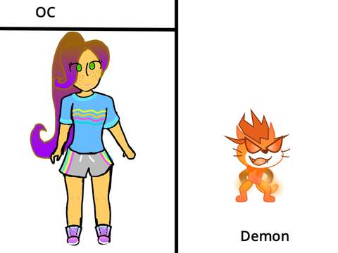 (THIS IS AN ENTRY) Give me your oc and I will turn it to a demon (see instructions) remix