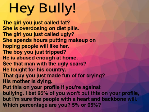 Remix this if you are against bullying <3   remix remix remix remix