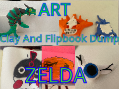 Flipbook and Clay Zelda Art dump