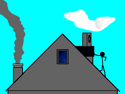 Add your stick figure to rooftop