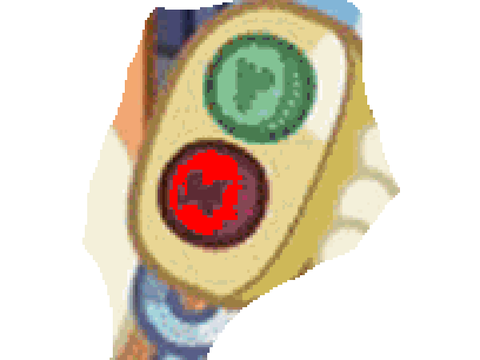Bluey yes no button