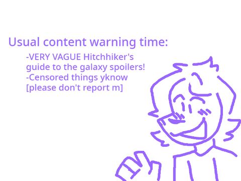 Tiniest little Hitchhikers guide doodle dump