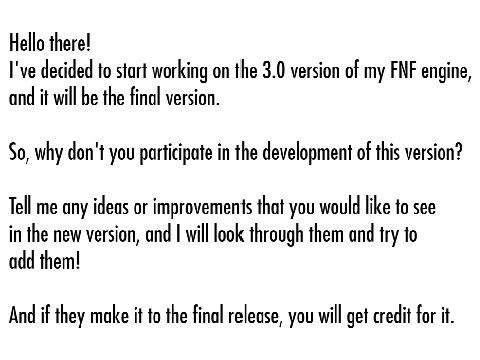 Participate in the creation of Engine 3.0
