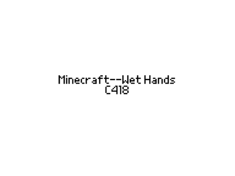 Minecraft--Wet Hands