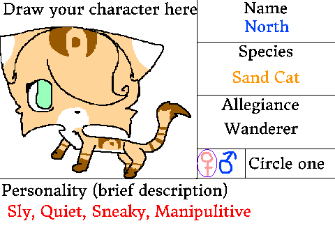 Startouched RPG- Sign up sheet - North