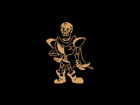 Official DRYTALE Papyrus sprite and animation