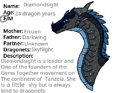 Diamondsight the Nightwing Icewing
