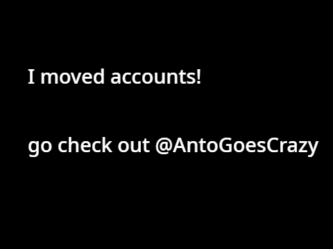 Moved accounts!