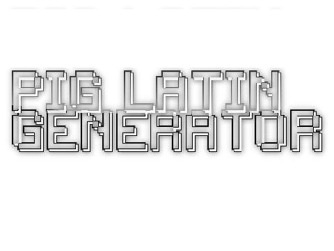 Pig Latin Generator v1.0