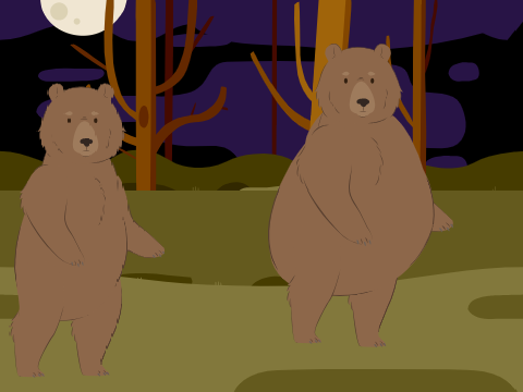 The difference of a fat bear to a regular bear (For fat bear week)