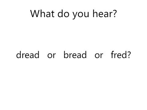 what do you hear?