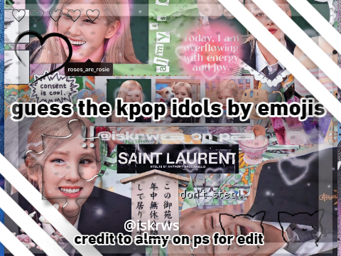 : ̗̀➛ guess the kpop idols with emojis