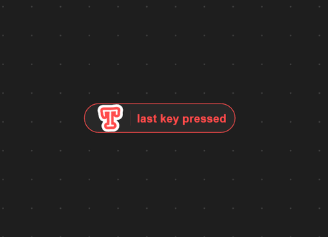 Vanilla last key pressed