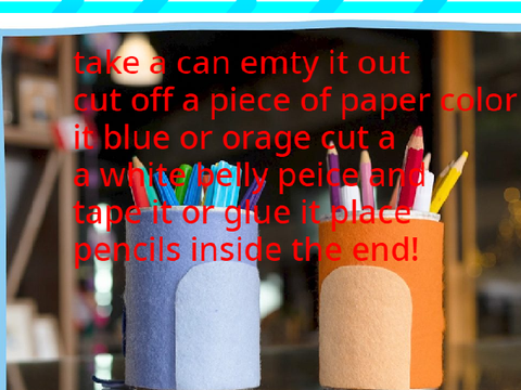 Bluey diy pencil pots!!