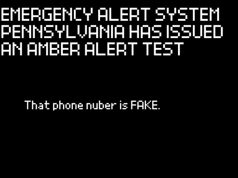 EAS - Amber Alert TEST