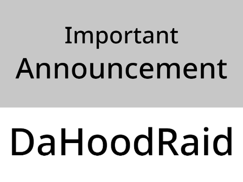 Important Announcement