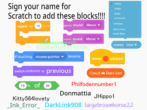 Sign your name for Scratch to add these blocks!!!