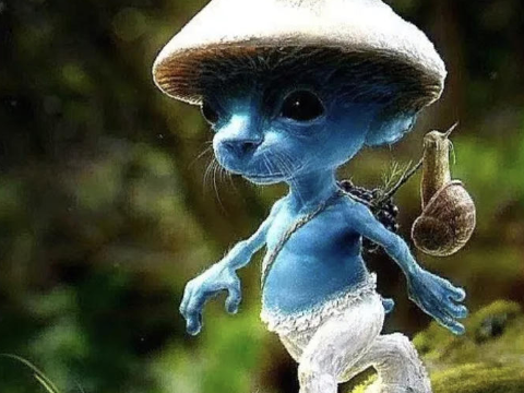Smurf cat