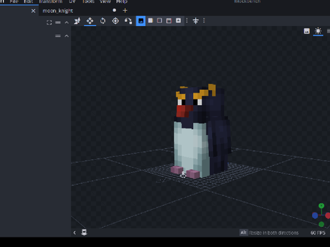 I designed a Penguin for Minecraft 