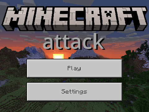 Minecraft Attack 3 (mobile version)
