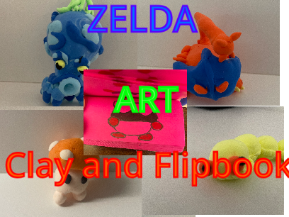 Zelda Art Clay and Flipbook
